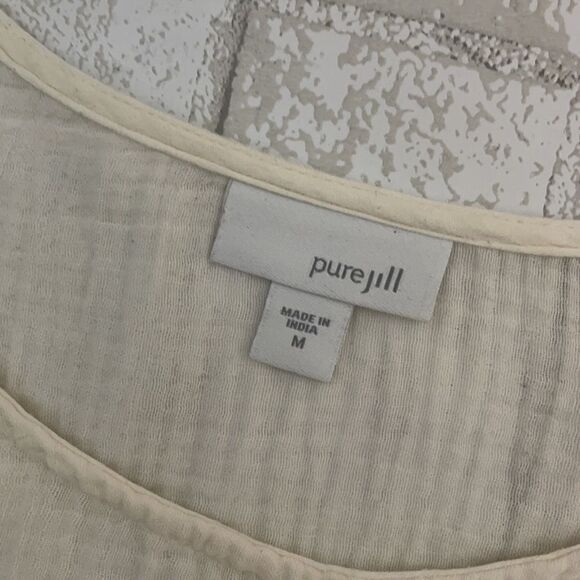 J. Jill Boho Cotton Lightweight Blouse M - Picture 4 of 5